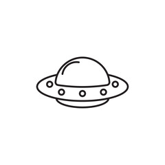 UFO icon linear logo isolated