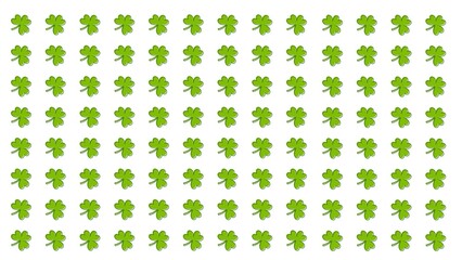 Saint Patrick's Day background illustration with shamrock pattern