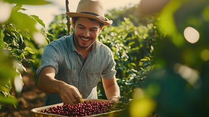 Coffee Harvest: A Man's Joy