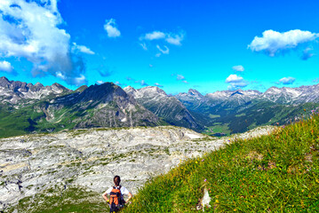 Der Geoweg am R&uuml;fikopf in den Lechtaler Alpen, &Ouml;sterreich	