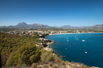 Obraz premium landscape view of the natural sea bay