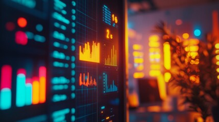 Dynamic Data Visualization on a Futuristic Interface