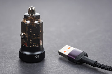 phone charger from the car cigarette lighter adapter,