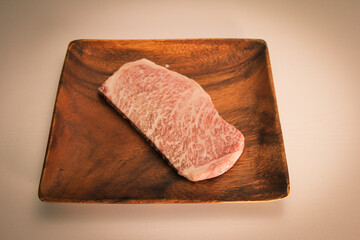 Kobe beef Wagyu A5, Sirloin, raw