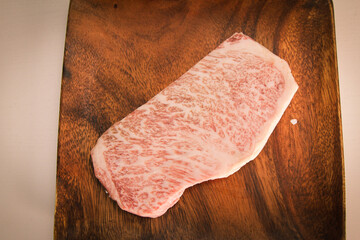 Kobe beef Wagyu A5, Sirloin, raw