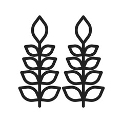 Wheat Icon vector image. Suitable for use on web apps, mobile apps, and print media