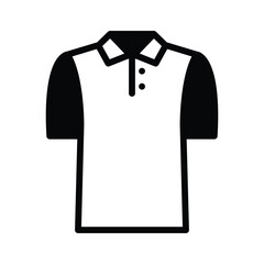 Basic t-shirt icon for casual wear representation