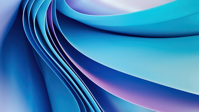 Colorful 3D Abstract Layers Create Dynamic Wave Illusion