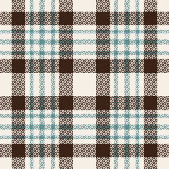 Back background seamless plaid, smooth fabric vector tartan. King check texture pattern textile in linen and dark colors.