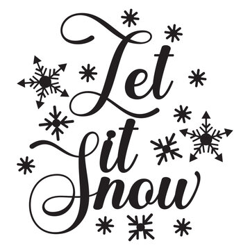 Let it snow with snowflakes 
