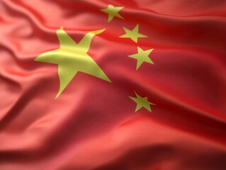 China nation flag background texture. Chinese flag.
