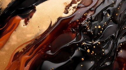 Obraz premium digital technology liquid texture poster background