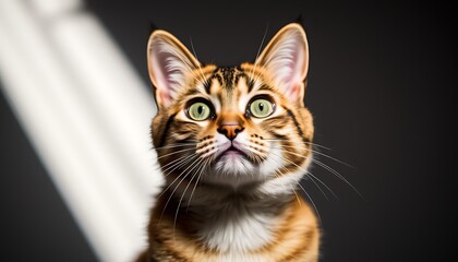 Obraz premium Light, wallpaper, background, cat, no filter