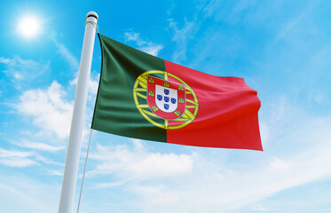 Portugal Flag Photo, High-Quality Image of Portugal Flag. Waving Portugal Flag