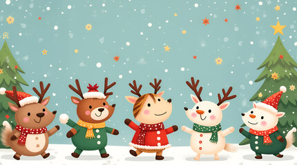 Fototapeta premium Merry Christmas Background