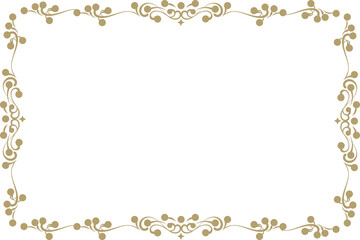 Decorative vintage frame,  Border rectangular shape, Old backgrounds, Artistic Frame or Border,