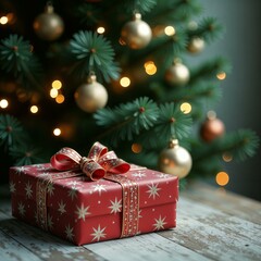christmas tree with gifts
