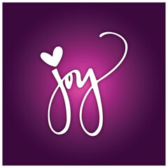 Joyful Heart Typography Design