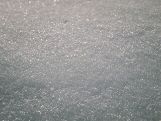 Close up of frost pattern. Colored Ice crystals or cold winter background.