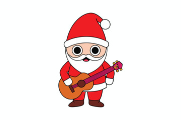 Christmas Santa Claus vector art illustration.