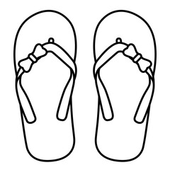 Sandal Flip Flop 4 outline