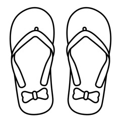 Sandal Flip Flop 3 outline