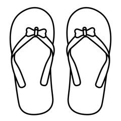 Sandal Flip Flop 2 outline