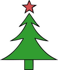 Obraz premium christmas vector icon
