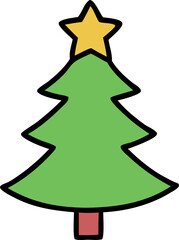 Fototapeta premium christmas vector icon