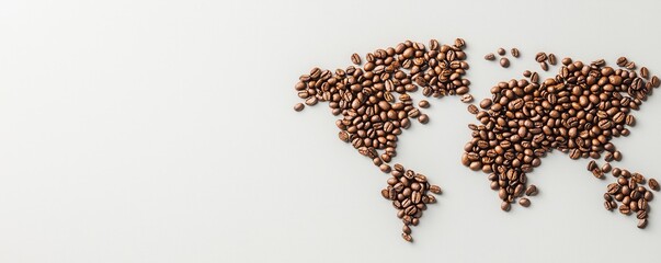 Roasted coffee beans transforming into art global coffee scene artistic image creative environment unique perspective coffee culture