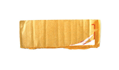 ripped paper on white background.