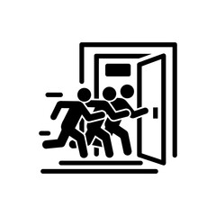 Fast movement through door icon