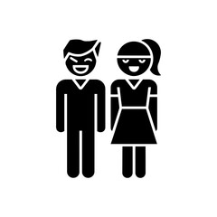 Stylish couple icon