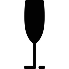 Simple vector icon wine glass