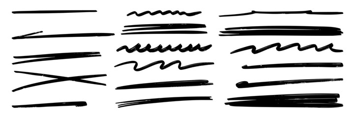 Doodle sketch style of highlighting elements cartoon hand drawn illustration for concept design. 