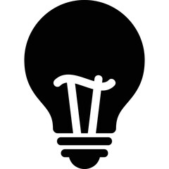 Simple vector icon bulb