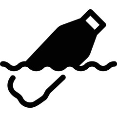 Simple vector icon water bottle