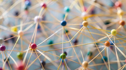 A network of interconnected circles representing different communities and cultures, each linked together in a web of mutual respect and understanding