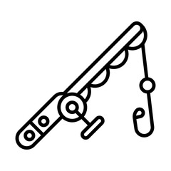 Fishing Rod line icon