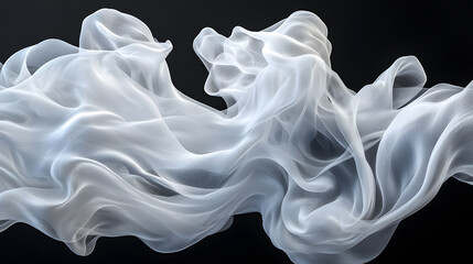 Fototapeta premium Dynamic Smoke Abstract Art Digital Creation Contemporary Wallpaper Minimalist Environment Artistic Viewpoint Visual Concept