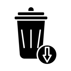 Waste Reduction glyph icon