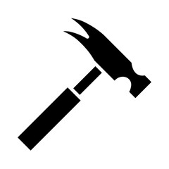 Hammer glyph icon