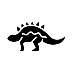 Stegosaurus glyph icon