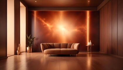 Photo modern style interior room 3d illustration