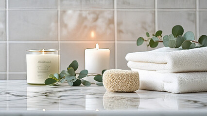 Towels and Accessories for a Luxury Home Spa