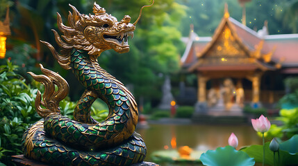 Obraz premium Naga, wallpaper, a mythical creature