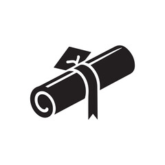 graduation diploma degree icon