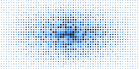 Blue Halftone square Pattern for web design, UI/UX, and technology backgrounds with a minimalist style.