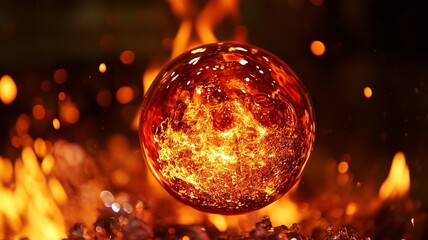 Handcrafted Glass with Intense Heat.