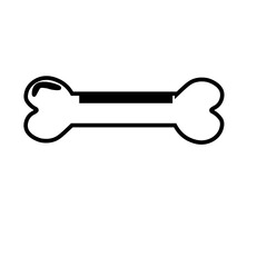 Dog Bone Illustration
